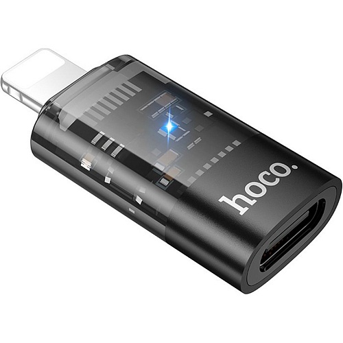 Переходник Hoco UA36A Lightning Male to USB-C Female OTG Black