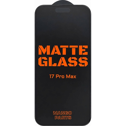 Защитное стекло Mango Matte Full Cover Glass для Apple iPhone 17 Pro Max Black