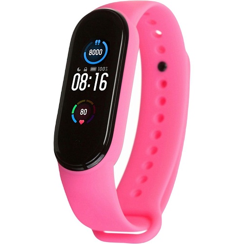 Ремешок ArmorStandart для Xiaomi Mi Band 7/6/5 New Style (Barbie Pink)