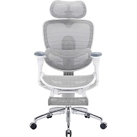 Офісне крісло Sihoo C300 PRO V2 White with Footrest (C300-PRO-V2-B102-JT) - придбати в Дніпрі, Україні: ціна, характеристики | інтернет-магазин TOUCH