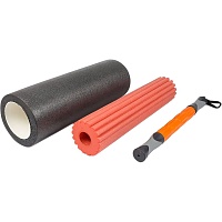 Масажний ролик EasyFit TIO 3 в 1 Black-Orange (EF-0271) - придбати в Дніпрі, Україні: ціна, характеристики | інтернет-магазин TOUCH