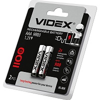 Аккумулятор Videx HR03/AAA 1100mAh Ni-MH 2шт (HR03/1100/2DB)