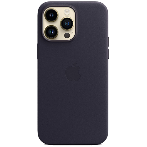 Чехол Leather Case with MagSafe для Apple iPhone 14 Pro Max Ink AAA