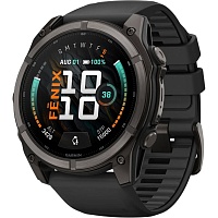 Смарт-часы Garmin Fenix 9 51mm Carbon Gray DLC Titanium with Black Silicone Band (010-04763-10/11)