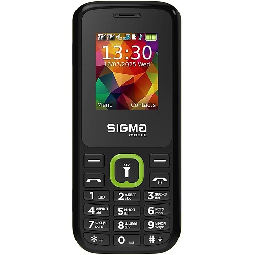 Мобильный телефон Sigma mobile X-style 171 MINI Black/Green UA-UCRF (4827798813720)