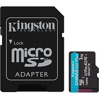 Карта памяти Kingston microSDXC Canvas Go! Plus 1TB Class 10 UHS-1 U3 А2 V30 + SD адаптер (SDCG3/1TB)