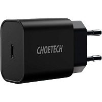 Мережевий зарядний пристрій Choetech PD 20W Wall Charger Black (Q5004-EU-BK) - придбати в Дніпрі, Україні: ціна, характеристики | інтернет-магазин TOUCH