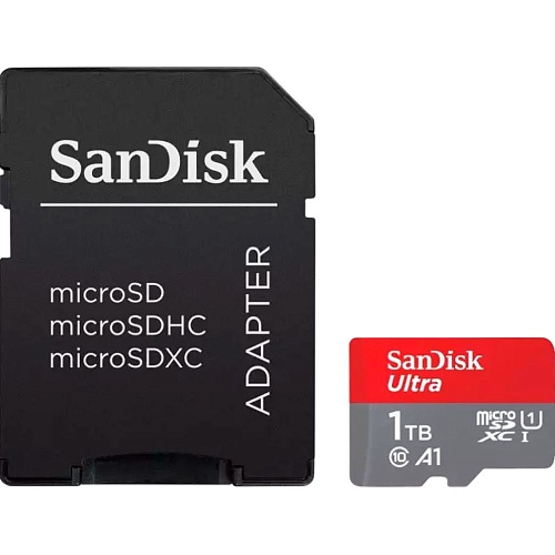 Карта пам'яті SanDisk microSDXC Ultra 1TB UHS-I U1 A1 + SD Adapter (SDSQUAC-1T00-GN6MA) - придбати в Дніпрі, Україні: ціна, характеристики | інтернет-магазин TOUCH