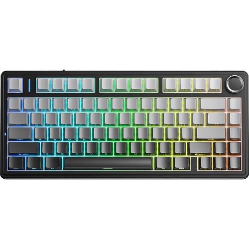Клавиатура Aula F75 Gasket Reaper Switch Hot-Swap RGB Black/Gray (6948391209913)