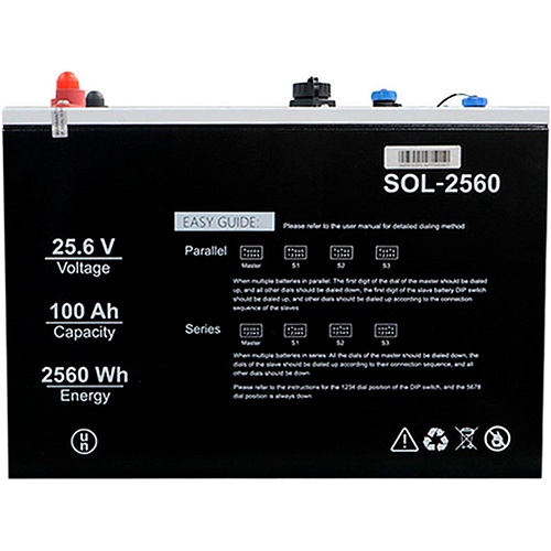 Аккумулятор Solinved SOL-2560 LiFePO4 24V (25.6V/100Ah/2560Wh) BMS