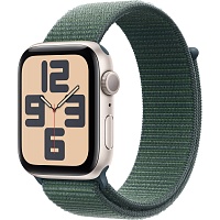 Смарт-часы Apple Watch SE 2 GPS 44mm Starlight Aluminium Case with Lake Green Sport Loop 2024 (MXEW3)