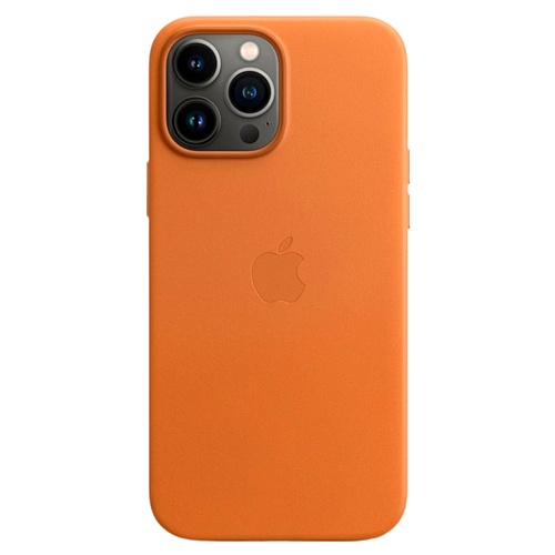 Чехол Leather Case с MagSafe для Apple iPhone 13 Pro (6.1) (Golden Brown) ААА