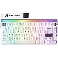 Клавиатура Attack Shark R85 RGB HE Magnetic Purple Mandrel Switches Starry White (AS-6972792472522-SW-UA)