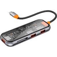 USB-хаб WiWU Cyber Series Multifunctional 5-in-1 Type C Hub Adapter CB005