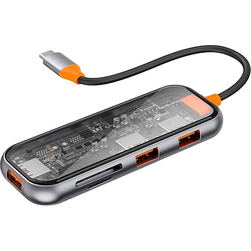 USB-хаб WiWU Cyber Series Multifunctional 5-in-1 Type C Hub Adapter CB005