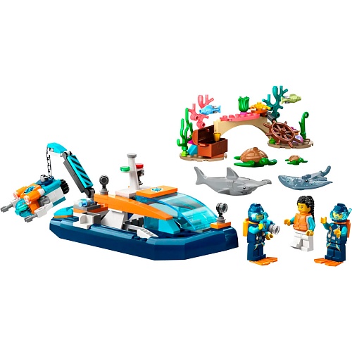 Конструктор LEGO City Исследовательская водолазная лодка (60377)