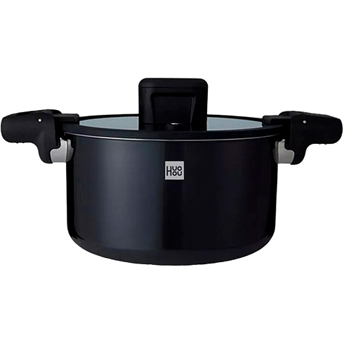 Кастрюля-cкороварка HuoHou Enameled Steel Black (HU0159)