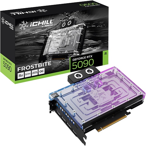 Видеокарта Inno3D GeForce RTX 5090 32GB iCHILL FROSTBITE (C50903-32D7X-1759FB) UA