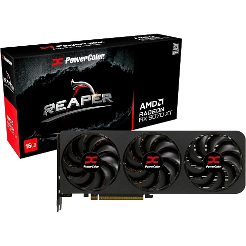 Видеокарта PowerColor Reaper AMD Radeon RX 9070 XT 16GB (RX9070XT 16G-A) UA