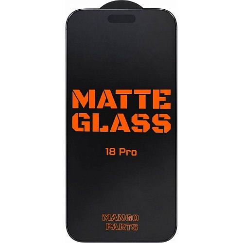 Защитное стекло Mango Matte Full Cover Glass для Apple iPhone 18 Pro Black
