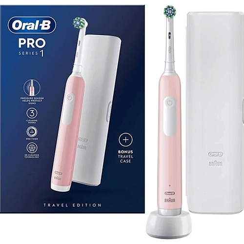 Электрическая зубная щетка Oral-B D305 Pro Series 1 Travel Case Pink