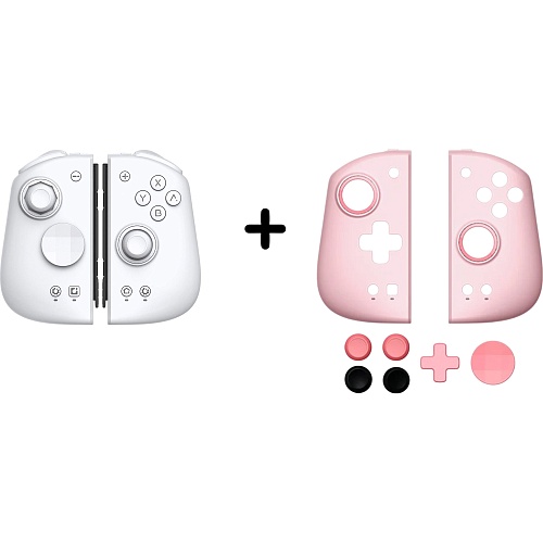 Геймпад Mobapad M6 HD Controller Pro Joy-Сons + Pink Panel для Nintendo Switch (L и R геймпад)