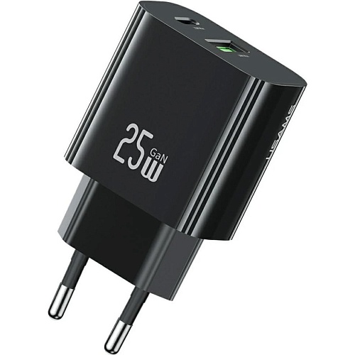 Сетевое зарядное устройство Usams T65 US-CC315 25W Black (CC315TC01)