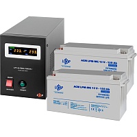 Джерело безперебійного живлення (ДБЖ) LogicPower LPY-B-PSW-1500VA + АКБ LPM-MG 12V - 2 x 150Ah (19809) - придбати в Дніпрі, Україні: ціна, характеристики | інтернет-магазин TOUCH