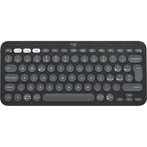 Клавіатура Logitech K380s Pebble Keys 2 Bluetooth Graphite (920-011851) - придбати в Дніпрі, Україні: ціна, характеристики | інтернет-магазин TOUCH