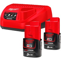 Акумулятори до електроінструменту + зарядний пристрій Milwaukee M12 NRG-302 (4933451902) - придбати в Дніпрі, Україні: ціна, характеристики | інтернет-магазин TOUCH