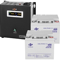 Источник бесперебойного питания (ИБП) LogicPower W800 + 2 x MG батарея 12V - 45Ah (23190)
