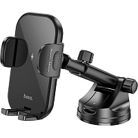 Автодержатель с беспроводной зарядкой Hoco HW5 Journey Black (601450)
