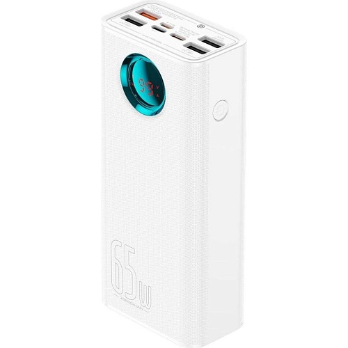 Внешний аккумулятор Baseus Amblight Digital Display Quick Charge 65W 26800mAh White (P10022402223-00)