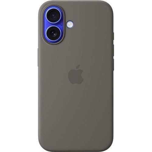 Чехол Apple Silicone Case with MagSafe для iPhone 16 Stone Gray (MYY33ZM/A)