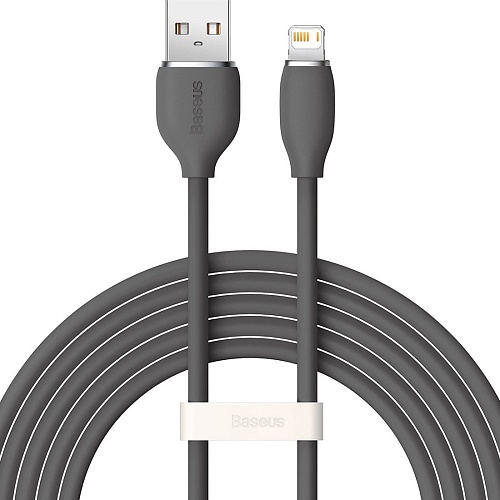 Кабель Baseus Jelly Liquid Silica Gel USB-A to Lightning 20W 2m Black (CAGD000101)
