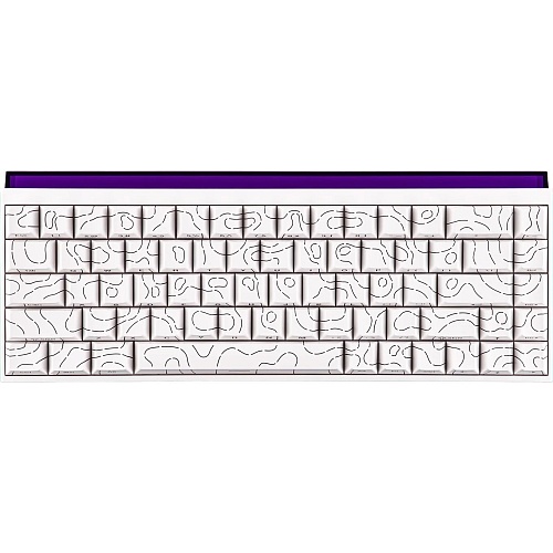 Клавиатура Ajazz NK68 Red Switch UA White Contours (NK68-R-S-W)