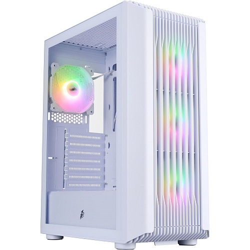 Корпус 1stPlayer H6-WH-4F7-W White
