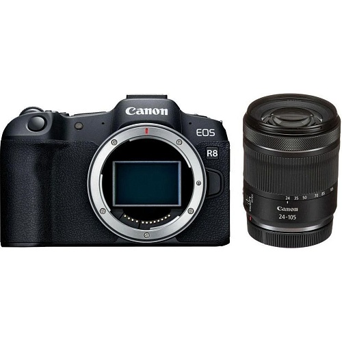Беззеркальный фотоаппарат Canon EOS R8 Kit RF 24-105mm IS STM Black (5803C093)