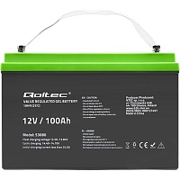 Акумулятор Qoltec GEL 12V (12V/100Ah/1200Wh) (53080) - придбати в Дніпрі, Україні: ціна, характеристики | інтернет-магазин TOUCH