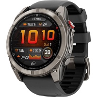Смарт-годинник Garmin Fenix 8 Pro AMOLED Sapphire 51mm Carbon Gray DLC Titanium with Graphite/Black Silicone Band (010-03199-11) - придбати в Дніпрі, Україні: ціна, характеристики | інтернет-магазин TOUCH