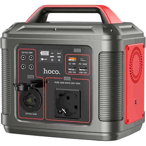 Зарядна станція Hoco DB28 Iron Gray/Red - придбати в Дніпрі, Україні: ціна, характеристики | інтернет-магазин TOUCH