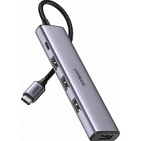 USB-хаб Ugreen CM473 5 в 1 USB-C/4xUSB 3.0 (20841) - придбати в Дніпрі, Україні: ціна, характеристика | інтернет-магазин TOUCH