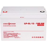 Акумулятор LogicPower Silver GEL 12V (12V/100Ah/1200Wh) (2323) - придбати в Дніпрі, Україні: ціна, характеристики | інтернет-магазин TOUCH