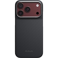 Чохол Pitaka Edge Ultra-Slim для Apple iPhone 18 Pro Twill Black/Grey (KI1801P)