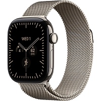 Смарт-часы Apple Watch Series 12 GPS + Cellular 42mm Natural Titanium Case with Natural Milanese Loop (MJGH4)