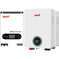 Система зберігання енергії Must PV18-6248ECO 6.2kW + 2 АКБ LP16-48100 10.2kWh (51.2V/100Ah/5120Wh) - придбати в Дніпрі, Україні: ціна, характеристики | інтернет-магазин TOUCH