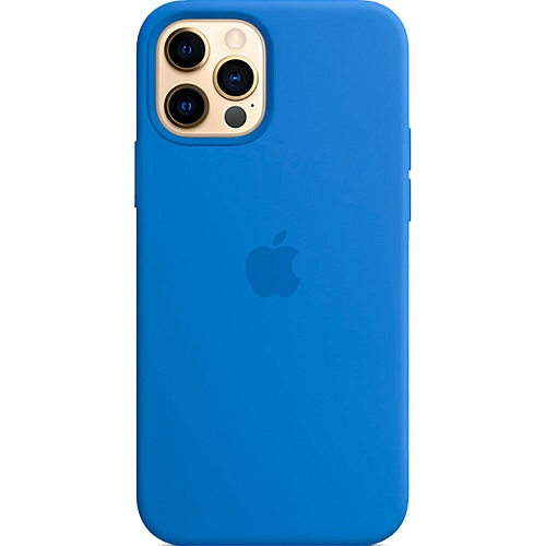 Чехол Silicone Case для Apple iPhone 14 Pro Max (Capri Blue) AA