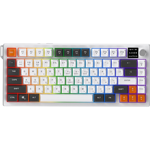 Клавіатура Ajazz AF82 Grey/White/Orange (AF82-GWO) - придбати в Дніпрі, Україні: ціна, характеристики | інтернет-магазин TOUCH