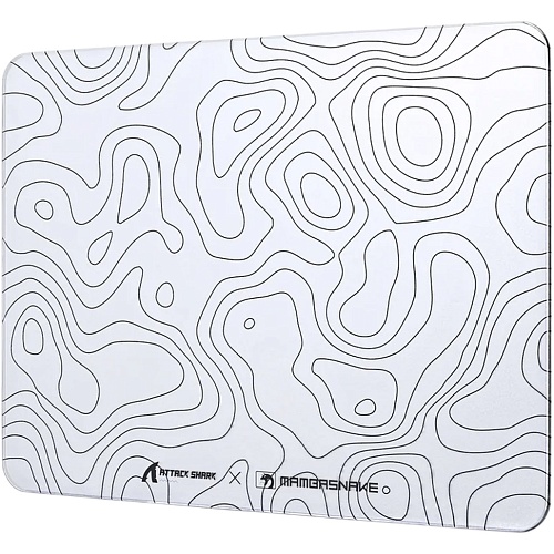 Ігрова поверхня Attack Shark CM05 Glass Contour Line White - придбати в Дніпрі, Україні: ціна, характеристики | інтернет-магазин TOUCH