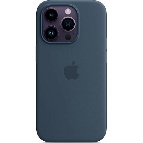 Чехол Apple Silicone Case with MagSafe для Apple iPhone 14 Pro Storm Blue (MPTF3)